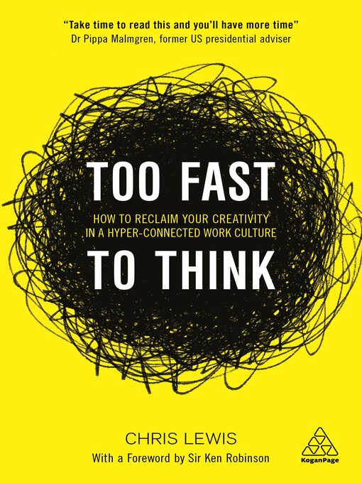 Title details for Too Fast to Think by Chris Lewis - Available